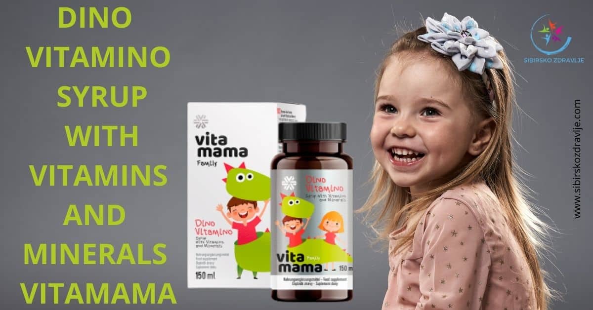 Dino vitamino syrup with vitamins and minerals vitamama