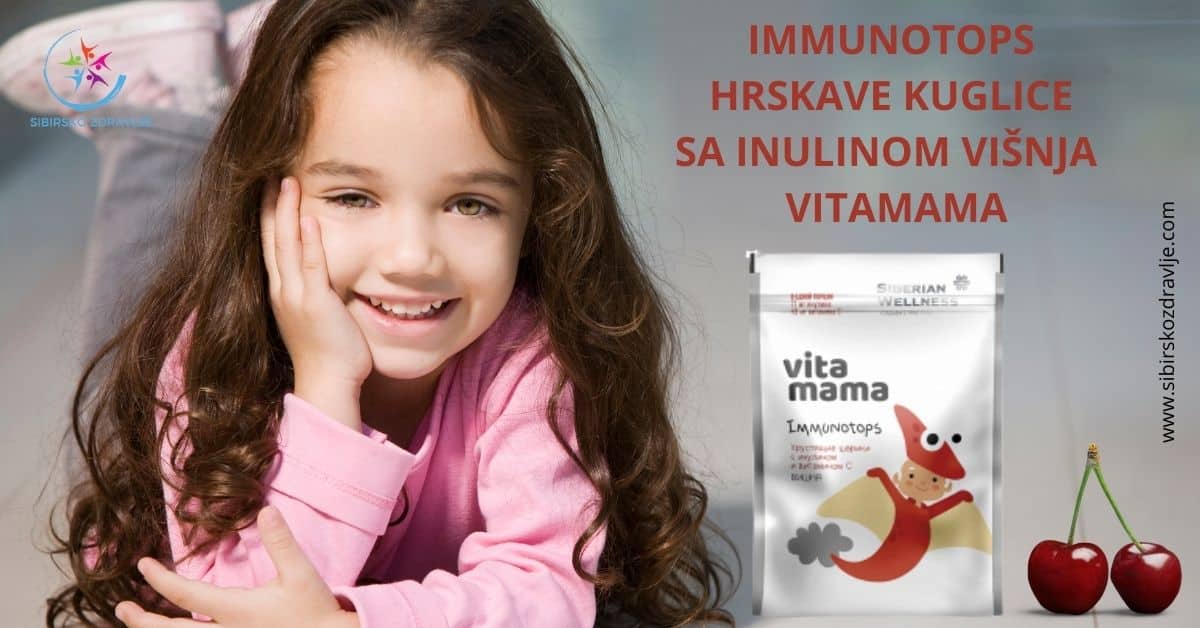 Immunotops hrskave kuglice sa inulinom višnja vitamama