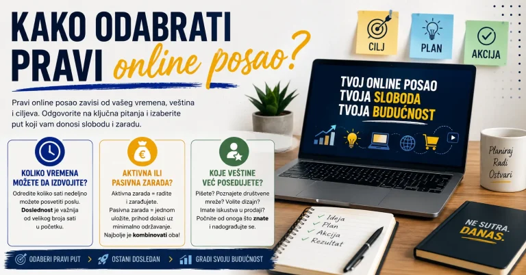 Kako odabrati pravi online posao?